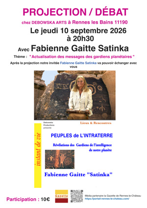 Projection/débat avec Fabienne Gaitte chez DEBOWSKA ARTS à Rennes les Bains 11190